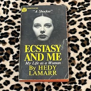 1966 HEDY LAMARR Ecstasy And Me Vintage Book Movies Autobiography Bio Life Rare
